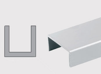 Konstrukční hliníkové U profily 