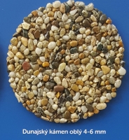 Dunajský říční kámen oblý 3 - 6 mm 25 kg