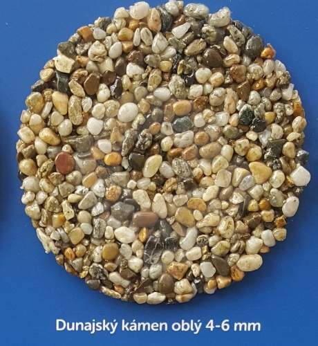 Dunajský říční kámen oblý 3 - 6 mm 25 kg