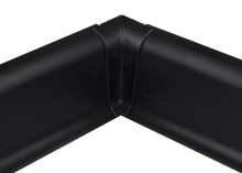 Vnitřní roh k soklové liště Cezar Premium, 59mm, černá, dekor 090