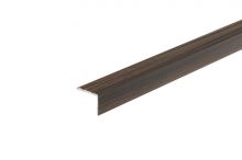 Schodová hrana samolepící Cezar 25x20mm 1,35m teak