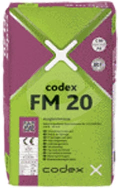 CODEX FM 20 - Jemná cemenetová samonivelační hmota do 20mm