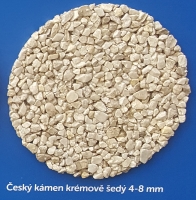 Český kámen krémově - šedý Caffe 4-8 mm 25kg