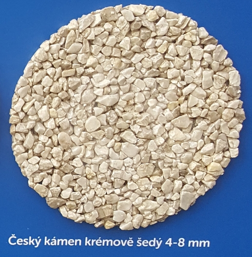 Český kámen krémově - šedý Caffe 4-8 mm 25kg