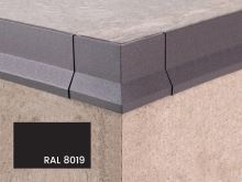 Vnější roh k balkonové T liště s okapničkou Profilpas Protec CPCV hliník hnědý RAL 8019 55x10mm