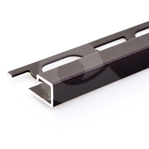 Čtvercový ukončovací profil Profilpas hliník lakovaný matná tmavě hnědá 10mm 2,7m
