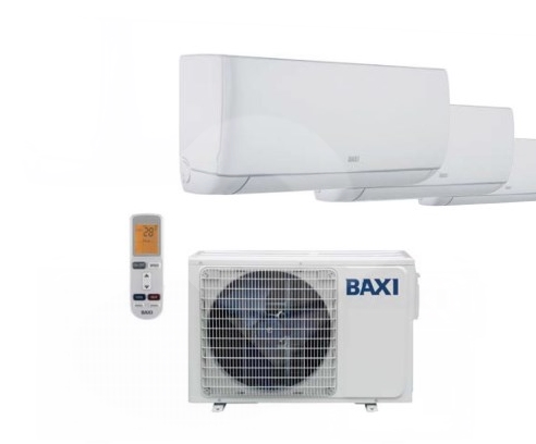 Klimatizace nástěnná Baxi Astra 20/25 Trial venkovní+3 vnitřní jednotky 7,9 kW