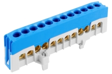 Elem můstek N 12-F2 modrý, krytý IP20 63A DIN 1280