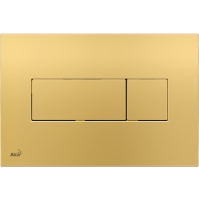 Ovládací tlačítko pro předstěnové instalační systémy zlaté Alcaplast M375