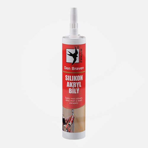 Silikon-akryl bílý Den Braven 300ml