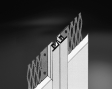 Dilatační profil pro oddělení dvou dilatačních stavebních celků 18mm 3m