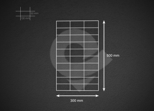 Gabionová síť 50x30cm, velikost oka 5x10cm, pr. drátu 4mm