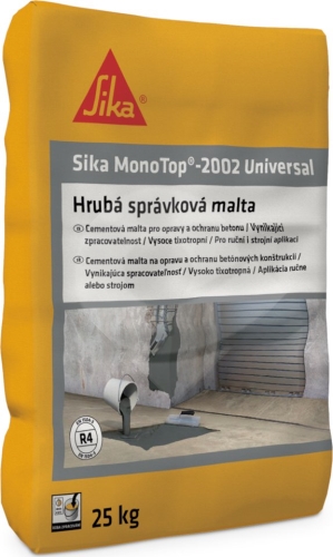 Hrubá reprofilační malta pro tl. vrstvy 5 - 50 mm Sika MonoTop-2002 Universal 25kg