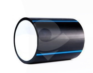 Trubka Lunaplast PE100RC 40x3,7mm, PN16, na vodu, černá s modrým pruhem
