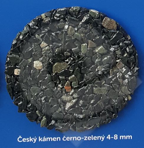 Český kámen černo - zelený 4-8 mm 25kg