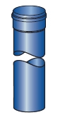 Komínový díl (trubka) plastovy pro kondenzační kotel