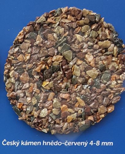Český kámen hnědo - červený Dublin 4-8 mm 25kg