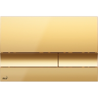 Ovládací tlačítko pro předstěnové instalační systémy zlaté Alcaplast M1725