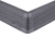 Vnější roh k soklové liště Cezar Premium, 59mm, dub tmavě šedý, dekor 079
