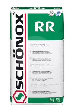 Rychletvrdnoucí opravná hmota pro tloušťky 1-50mm Schonox RR 25kg
