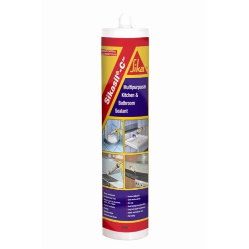 Silikonový sanitární tmel bílý Sikasil-C 300ml