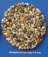 Dunajský říční kámen oblý 4 - 8 mm 25 kg