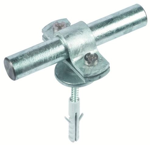 Držák tyče s příložkou, krytkou, vrutem a hmoždinkou 20mm Dehn