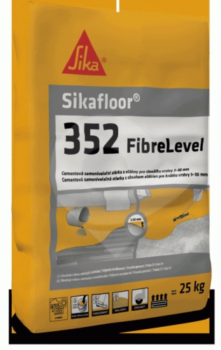 Samonivelační stěrka s vlákny Sikafloor-352 Fibre Level 25kg