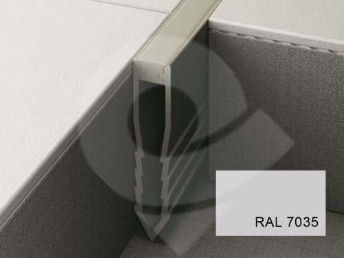 Šípová dilatační lišta do betonu Profilpas Projoint NF plastová šedá 25mm 2,7m