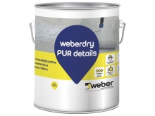 Vodotěsný PU nátěr vyztužený vlákny na střešní detaily Weberdry PUR detail 6kg