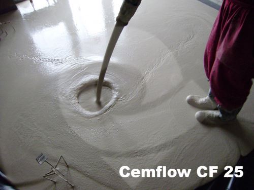 Litý cementový samonivelační potěr cemflow CF 25
