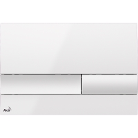 Ovládací tlačítko pro předstěnové instalační systémy bílé Alcaplast M1730