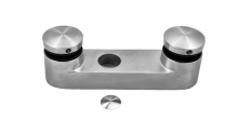 Nerezové bodové kotvení pro skleněné zábradlí s dvěma bodovými svorkami, průměr 45 mm