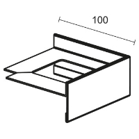 Vnější roh k balkonové T liště bez okapničky Profilpas Protec CPEV hliník šedý antik 100x45x15mm