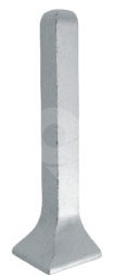 Vnější roh plastový k soklové liště Cezar hliník stříbrný 59 mm 2 ks