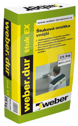 Štuková omítka vnější Weber dur štuk EX 25kg
