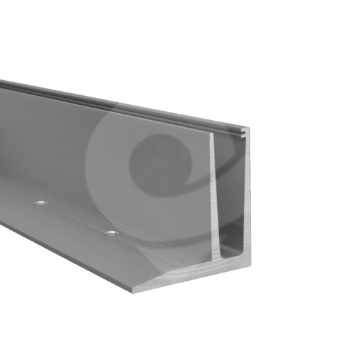 Hliníkový kotvící profil s vrchním kotvením pro skleněné zábradlí, 5000 mm