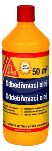 Sika Odbedňovací olej - separační prostředek pro savé, nesavé a ohřívané bednění 1l