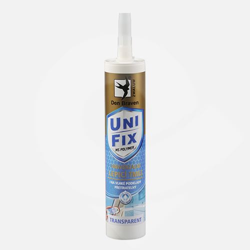 Den Braven lepidlo MS Unifix Clear na všechna tmelení a lepení transparentní 290ml