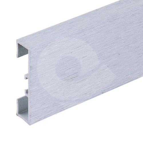 Podlahová soklová lišta Profilpas hliník kartáčovaný platina 40 mm 2 m
