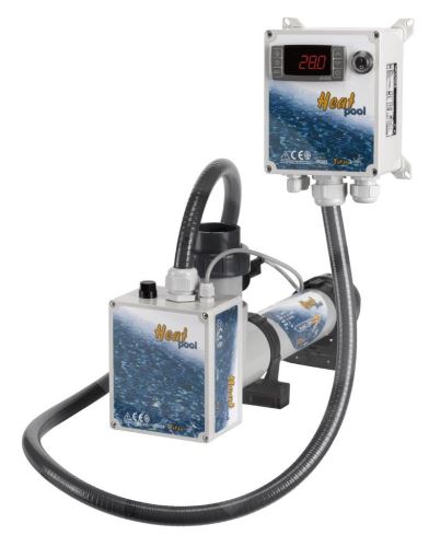 Topení Heat Pool titan s el. průtokovým spínačem a digitálním termostatem