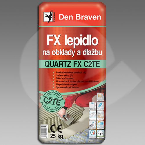 Den Braven flexibilní lepidlo na obklady a dlažbu Quartz FX C2TE 25kg