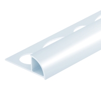 Ukončovací lišta obloučková uzavřená PVC 6 mm 2,5 m bílá