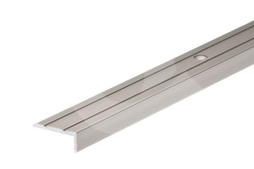 Schodová hrana vrtaná Cezar 25x10mm 2,7m šampaň