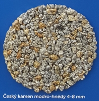 Český kámen modro - hnědý 4-8 mm 25kg