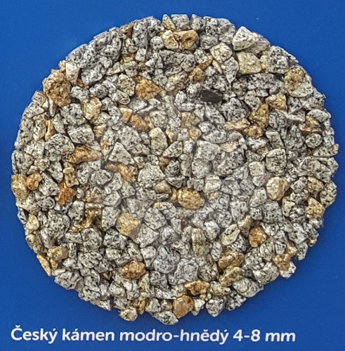 Český kámen modro - hnědý 4-8 mm 25kg