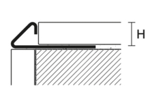 Profil pro venkovní roh k obkladu Profilpas nerez přírodní 10mm 2,7m