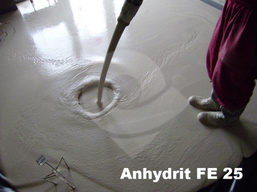 Anhydritová litá podlaha FE 25 - Litý anhydritový potěr Alfa