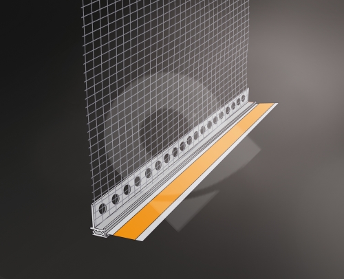 Ukončovací profil Dynamic 2D Weber plastový se skleněnou síťovinou šíře 9mm 2,6m