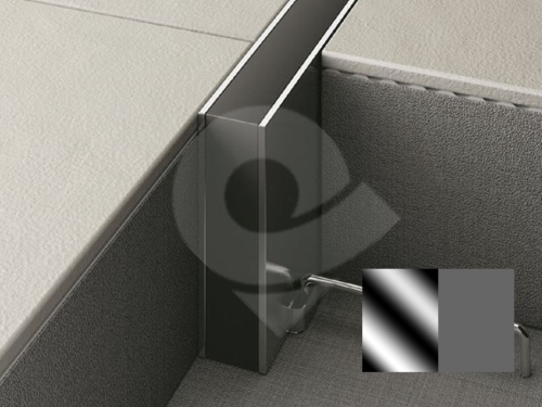 Hloubková dilatace s kotvou do betonu Profilpas Projoint STI  šedá guma nerez 10x30mm 2,5m